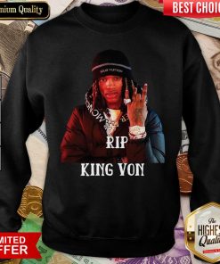 Rip King Von Sweatshirt - Design By Viewtees.com