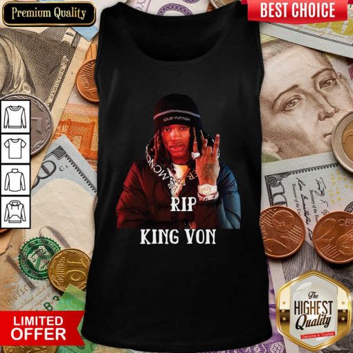 Rip King Von Tank Top - Design By Viewtees.com