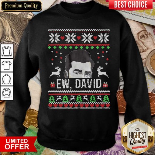Ugly Christmas Ew David Rose Sweatshirt - Design By Viewtees.com