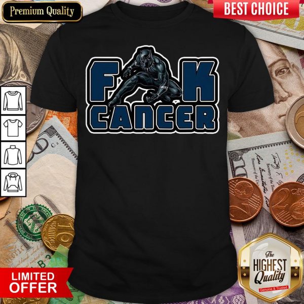 Good Black Panther Fuck Cancer Shirt - Design By Viewtees.com