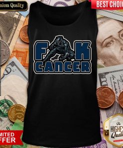 Good Black Panther Fuck Cancer Tank Top - Design By Viewtees.com