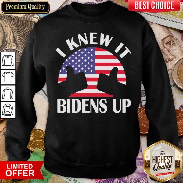 Good I Knew It Bidens Up Pro Biden 2020 American Flag Election Sweatshirt - Design By Viewtees.com