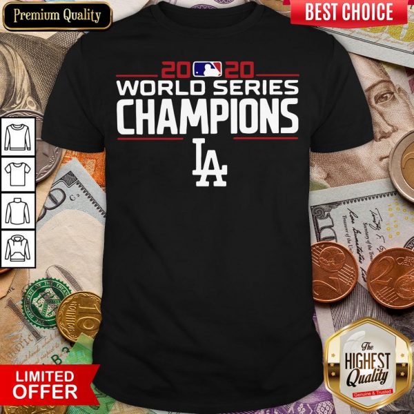 Good LA Dodgers 2020 World Champions Champions Dodgers Team Signatures Shirt - Design By Viewtees.com