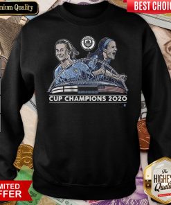 Good Lavelle And Mewis Man City 2020 Cup Champions Sweatshirt - Design By Viewtees.com