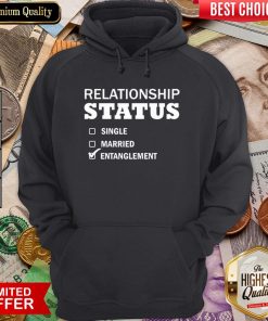 Good Relationship Status Single Married Entanglement Hoodie - Design By Viewtees.com