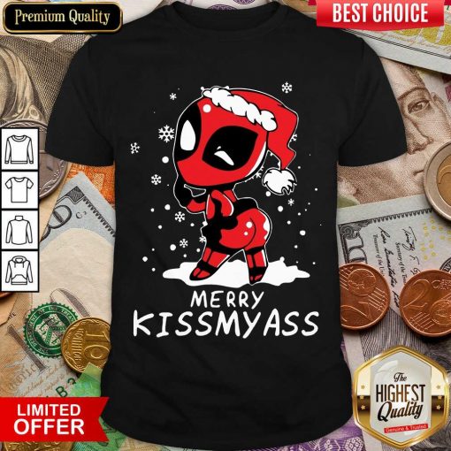 Santa Deadpool Merry Kiss My Ass Christmas Shirt - Design By Viewtees.com