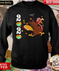 Thanksgiving Turkey Running 2020 Pumpkins Wearing Mask Sweatshirt - Design By Viewtees.com