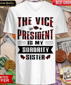 Good The Vice President Is My Sorority Sister Kamala Harris 2020 V-neck - Design By Viewtees.com