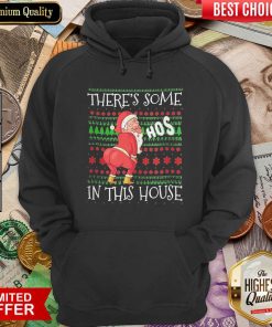 There’s Some Hos In This House Ugly Christmas Hoodie - Design By Viewtees.com