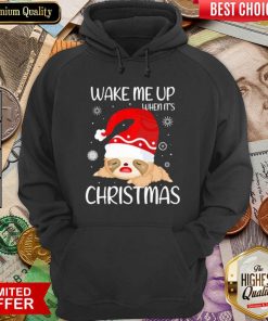 Wake Me Up When It’s Christmas Hoodie - Design By Viewtees.com