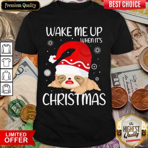 Wake Me Up When It’s Christmas Shirt - Design By Viewtees.com