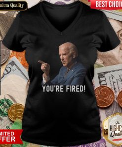 Good You’re Fired Joe Biden Kamala Harris Vice President 46 2020 V-neck - Design By Viewtees.com