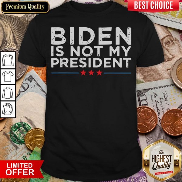 Happy Biden Not My President Stars Election Shirt - Design By Viewtees.com