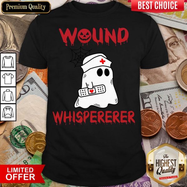 Happy Ghost Nurse Wound Whisperer Shirt- Design By Viewtees.com