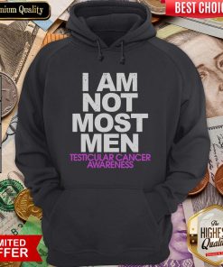 Happy I Am Not Most Men Testicular Cancer Awareness Hoodie - Design By Viewtees.com