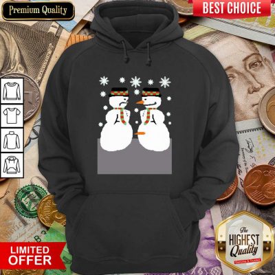 Snowman Nose Thief Ugly Christmas Hoodie - Design By Viewtees.com