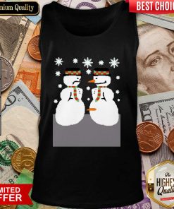 Snowman Nose Thief Ugly Christmas Tank Top - Design By Viewtees.com