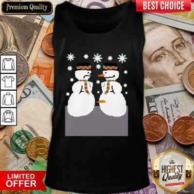 Snowman Nose Thief Ugly Christmas Tank Top - Design By Viewtees.com