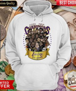 Hot 2020 NBA Champions Los Angeles Lakers 17 Champs Cartoon Hoodie - Design By Viewtees.com