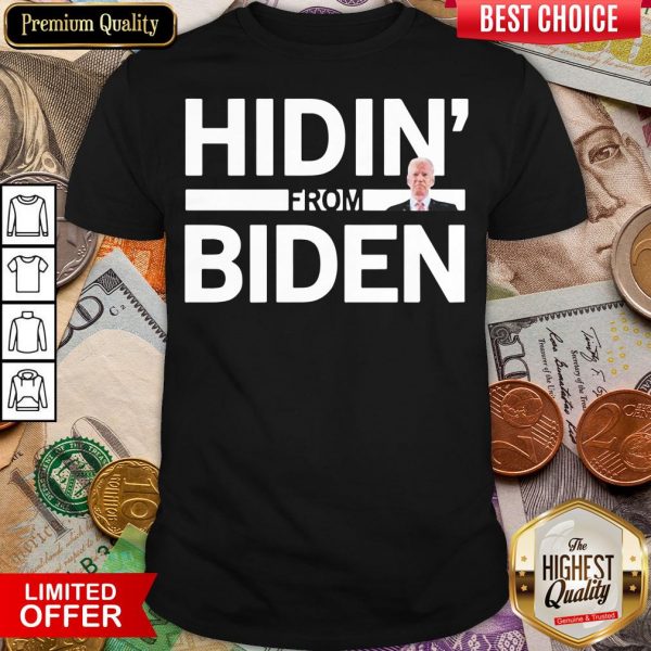 Hot Hidin From Biden 2020 Election Funny Campaign Toddler Kids Girl Boy Shirt - Design By Viewtees.com