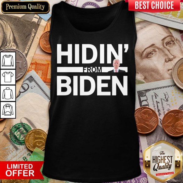 Hot Hidin From Biden 2020 Election Funny Campaign Toddler Kids Girl Boy Tank Top - Design By Viewtees.com