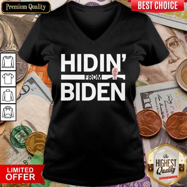 Hot Hidin From Biden 2020 Election Funny Campaign Toddler Kids Girl Boy V-neck - Design By Viewtees.com