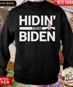 Hot Hidin From Biden 2020 Election Funny Campaign Toddler Kids Girl Boy Sweatshirt - Design By Viewtees.com