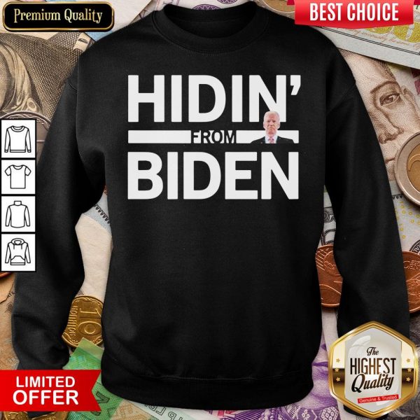 Hot Hidin From Biden 2020 Election Funny Campaign Toddler Kids Girl Boy Sweatshirt - Design By Viewtees.com