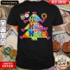 Hot Ho Ho Ho Peace Symbols Santa Reindeer Christmas Tree Shirt - Design By Viewtees.com