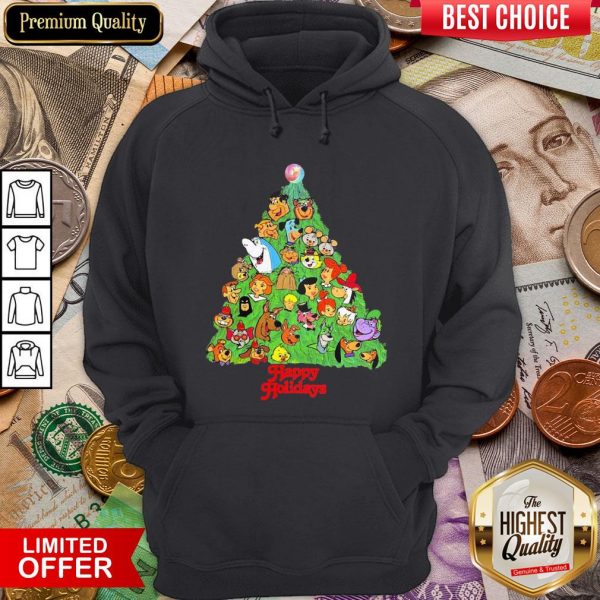 Hot Holidays From Your Favorite Cartoon Characters In A Christmas Tree Hoodie - Design By Viewtees.com