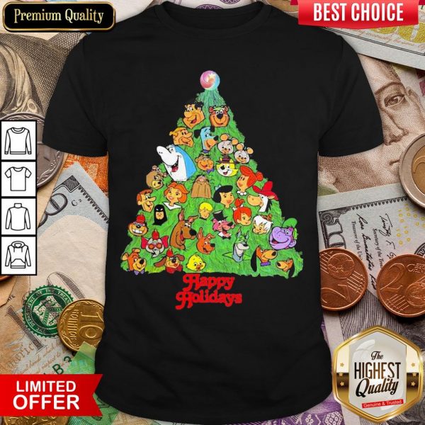 Hot Holidays From Your Favorite Cartoon Characters In A Christmas Tree Shirt - Design By Viewtees.com