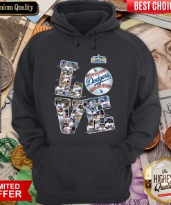 Hot Love Los Angeles Dodgers 2020 World Champions Signatures Hoodie - Design By Viewtees.com