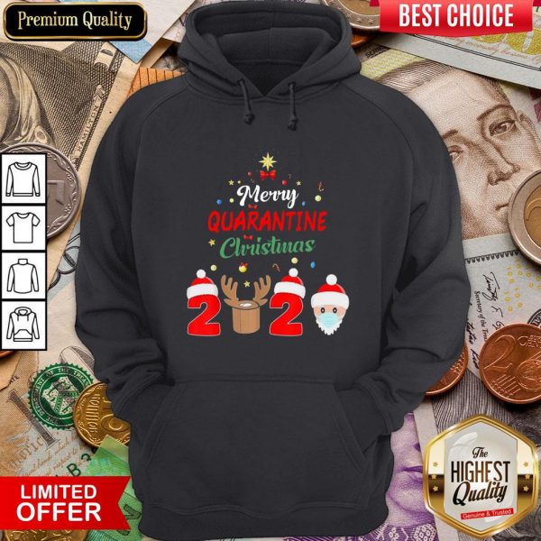 Hot Merry Quarantine Christmas 2020 Xmas Pajamas Holidays Gift Hoodie - Design By Viewtees.com