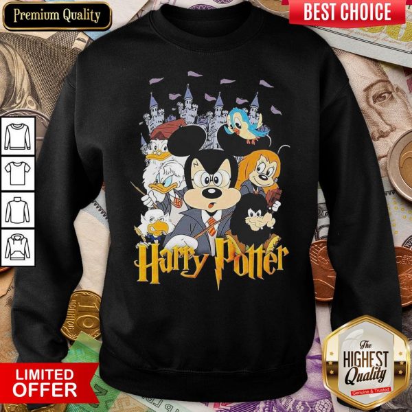 Hot Mickey Mouse And Duck Donald Harry Potter Sweatshirt - Design By Viewtees.com