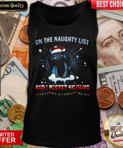 Hot Santa Night Fury On The Naughty List And I Regret Nothing Christmas Tank Top - Design By Viewtees.com