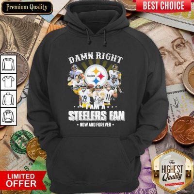 So Damn Right I Am A Pittsburgh Steelers Fan Now And Forever Signature Hoodie - Design By Viewtees.com