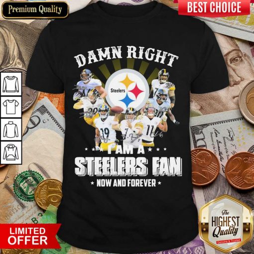 So Damn Right I Am A Pittsburgh Steelers Fan Now And Forever Signature Shirt - Design By Viewtees.com