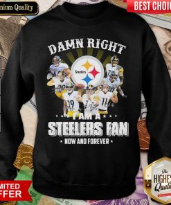 So Damn Right I Am A Pittsburgh Steelers Fan Now And Forever Signature Sweatshirt - Design By Viewtees.com