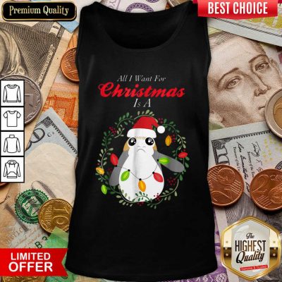 Star Wars Porg All I Want Christmas Holiday Tank Top - Design By Viewtees.com