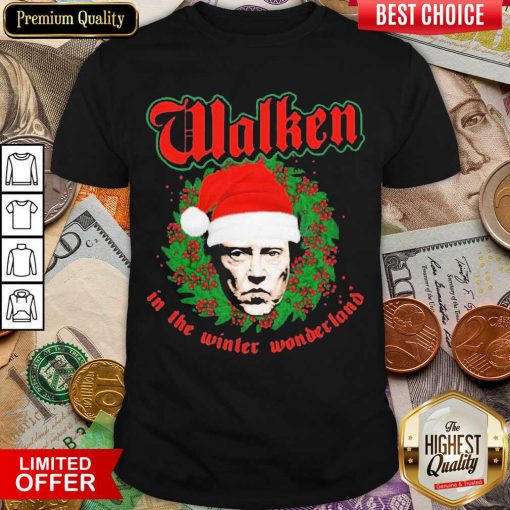 Walken In The Winter Wonderland Christopher Walken Christmas Shirt - Design By Viewtees.com