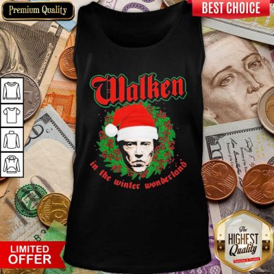 Walken In The Winter Wonderland Christopher Walken Christmas Tank Top - Design By Viewtees.com