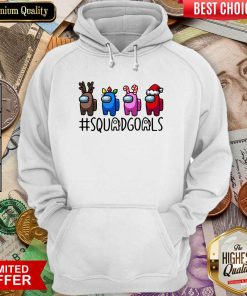Among Us Squad Goals Christmas Hoodie - Design By Viewtees.com