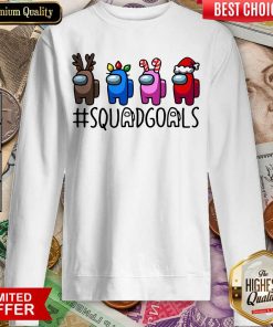 Among Us Squad Goals Christmas Sweatshirt - Design By Viewtees.com