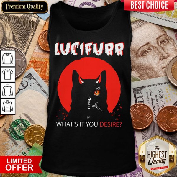Nice Black Cat In Lucifer What’s It You Desire Tank Top - Design By Viewtees.com