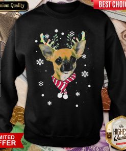 Nice Chihuahua Gorgeous Reindeer Christmas Sweatshirt - Design By Viewtees.com