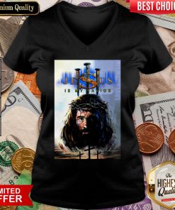 Nice Crown Thorns Jesus Is My Savior V-neck - Design By Viewtees.com