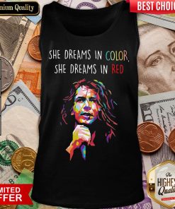 Nice Eddie Vedder She Dreams In Color She Dreams In Red Tank Top - Design By Viewtees.com