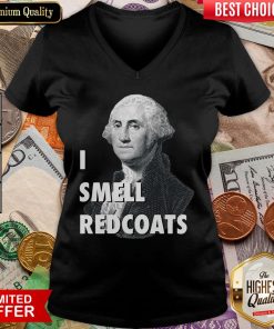 Nice I Smell Redcoats George Washington Funny V-neck - Design By Viewtees.com