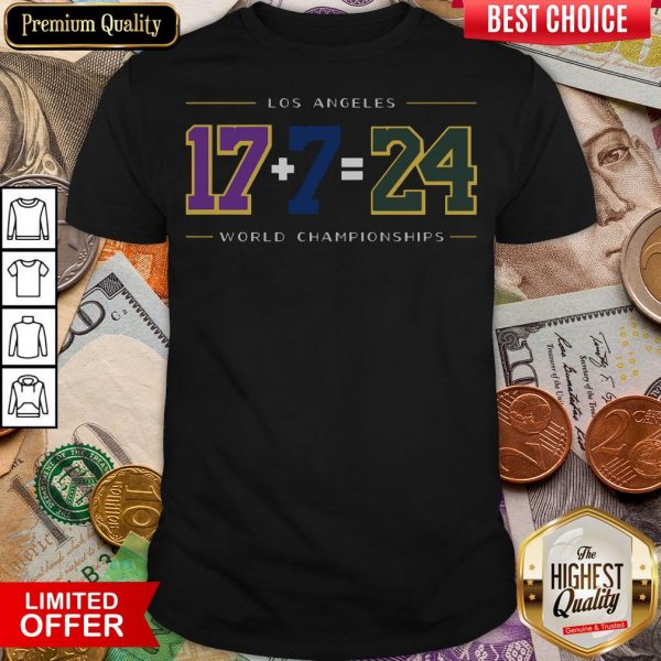 Nice LA24 Shirt Los Angeles Baseball & Basketball World Championships Shirt - Design By Viewtees.com