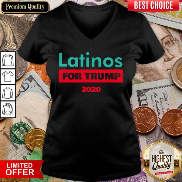 Nice Latinos For Trump 2020 V-neck - Design By Viewtees.com